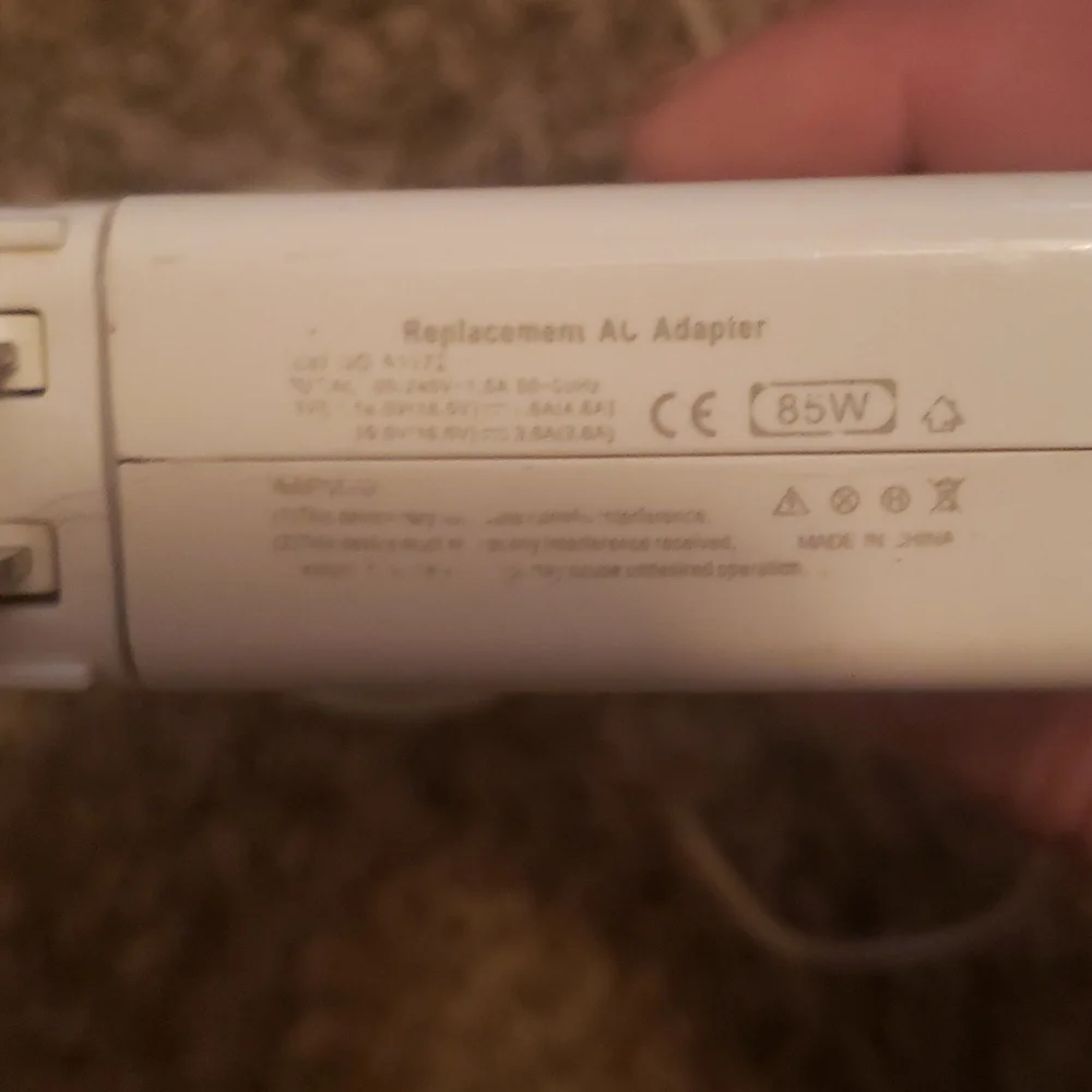 Replacement AC Adapter 85W 18.5V 4.6A (MagSafe) OD-35907